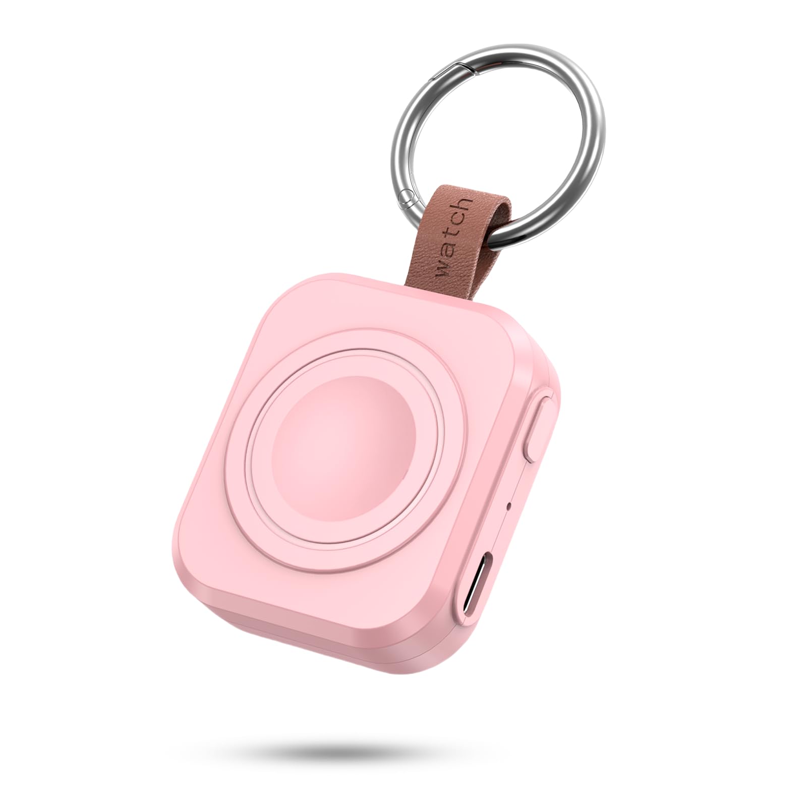 for Samsung Galaxy Watch Charger,1200mAh Portable Charger for Samsung Galaxy Watch 8/8 Classic/7/Ultra/6/6 Classic/5/5 Pro/4/3,Active 2/1 (Pink)