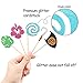 30pcs Moana Inspired Cupcake Toppers Birthday Party Decoration Boat Sail Swirls Hooks Hawaiian Flower Leaves for Tropical Luau Summer Party Baby Shower