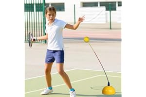 AIMERY Tennis Trainer Rebound Ball Solo Tennis Practice Rebounder Strengthen Overall Muscle Memory Correct Body Posture