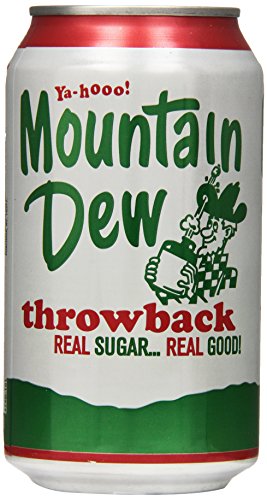 image for Mountain Dew, Throwback Edition, 12 fl oz. cans (12 Pack)