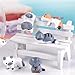 Neko 6pcs Miniature Home Fairy Garden Cats - Micro Kitty Landscape Ornament Decorations – Cute Lucky Cat DIY Figures for Crafts, Home Decor and Cake Topper