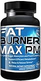 Fat Burner Max PM For Men & Women, Natural Weight Loss Supplements, Best Diet Pills That Work - 60 Capsules