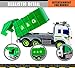 ToyThrill Friction Powered Garbage Sanitation Toy Truck with Lights and Sounds for Kids