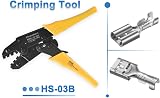 Heschen 4.8mm Female Spade Quick Splice Crimp Terminals 100 Pcs view 3