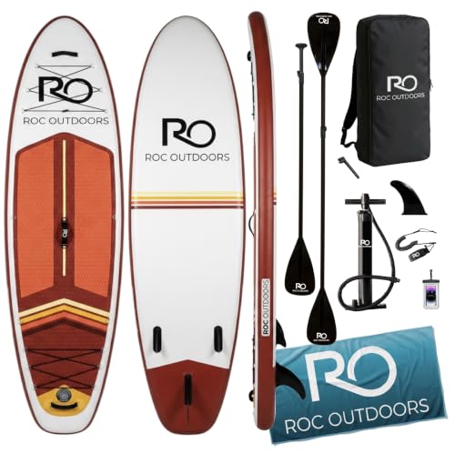 Roc Inflatable Stand Up Paddle Board Shoreline
