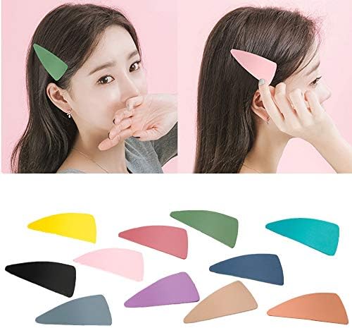 Kingsie ヘアピン 11個セット 三角形 大きめ パッチンピン 前髪 ヘアクリップ パッチン留め ヘアアクセサリー 髪留め 髪飾り 女の子 レディース プレゼント
