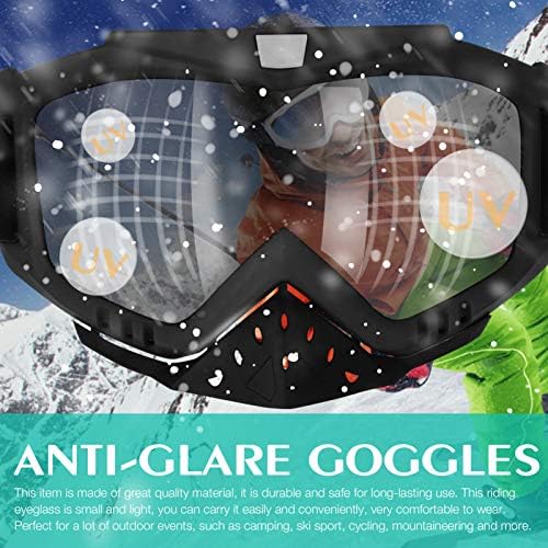 Black anti-fog biking goggles with comfortable and durable materials.
