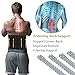 ZOHUMI Mens Waist Trimmer,Widening Neoprene Waist Trainer Ab Belt with Flexible Back Support for Fitness (L/ 28-41 inches)