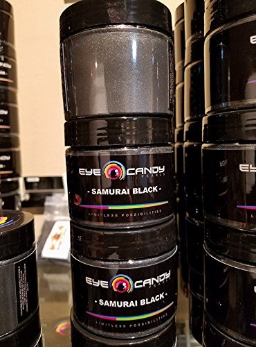 Eye Candy Pearls 50gr Samurai Black Mica Powder Pigments (Resin, Paint, Epoxy, Soaps, Nail Polish, Liquid Wraps)