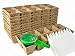 Peat Pots for Seedlings - 10 Seedling Trays with 100 Biodegradable Seed Starter Pots for Plants | Peat Pods for Seedlings Seed Starter Tray | Peat Moss Seed Starter Trays Seedling Pots -by Mr Sprout
