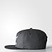 adidas Originals Men's Trefoil Chain Flatbrim Snapback Cap, Black/Grey, One Size