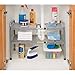 Seville Classics Expandable Under-Sink Shelf with Steel Mesh and Removable Panels