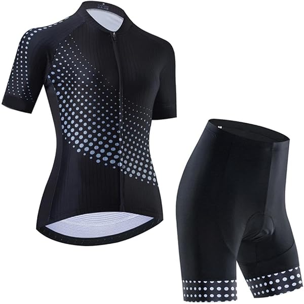 Kit Cyclisme Femme Drôle - Maillot + Short Rembourré - Néoprène/Polyester - Neuf Avec étiquettes