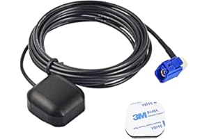 Goodsby GPS Navigation Antenna Fakra C Angle Connector Magnetic Compatible with Audi BMW Cadillac Chevrolet Chevy Dodge Ford 