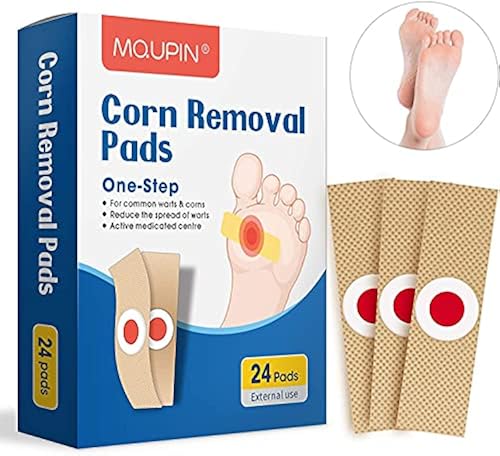 MQUPIN Corn Remover Pads,24 Corn Removal Pads, Wart Remover, Corn