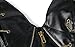 FIYOTE Women 14 Steel Bone Steampunk Leather Vintage Bustiers Corsets (M, Black)