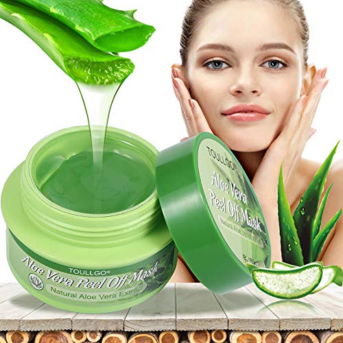 Aloe Vera Face Mask, Peel-off Mask, Blackhead Remover Mask, Deep Purifying Cleansing - Acne Treatment - Oil Control - Facial Moisturizing, 160g - Thumbnail 2
