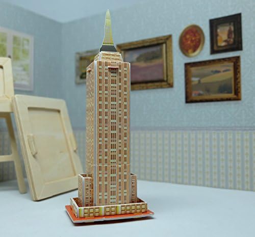 Fonzafba Mini 3D Puzzles Architecture 'Empire State Building' Easy for Baby 3 Years and More Mini Size 2.1" x 5.5"