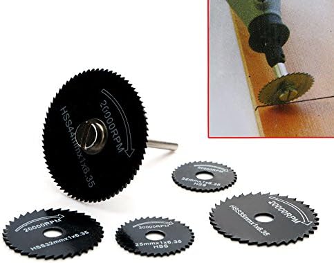 Your Supermarket 6pcs HSS Circular Saw Blade Cutting Discs Cut-Off Wheel For Rotary Tool