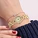 Bewell Small Dial Ladies Wooden Dress Watch Beige Round Bracelet Quartz Wristwatches for Women