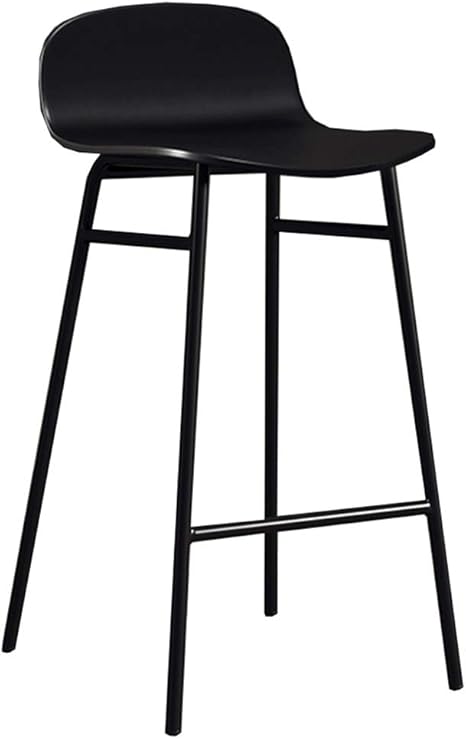 Amazon Ljfyxz ハイチェア バースツール モダンなシンプルさ 背もたれ Ppシート 金属フレームを装備 150kg ために バー カフェ ビストロ Color Black Size 75cm 29 5 カウンターチェア オンライン通販