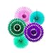 Mermaid Birthday Party Supplies Decorations Blue Teal Purple Lavender Mint Tissue Paper Fans/Tissue Pom Pom Flower/Summer Beach Party/Under The Sea Party/Frozen Party/Mermaid Baby Shower Decorations