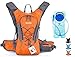 WACOOL 2L Waterproof Hydration Bladder Pack, Cycling Backpack, Lightweight Daypack (Orange and 2L Baldder)