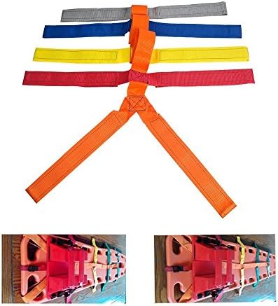 Spine Board Straps,Risingmed Spineboard /Backboard Kits 10 Point Immobilization Straps Spine Plate Dedicated Straps Spinal Fixation of the Spine Board - Universal Emergency Reusable Rescue Lightweight