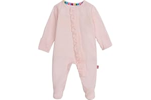 Magnetic Me Girls Modal Magnetic Baby Footie Pajamas | Silky Soft Modal Fabric | Baby Sleepers Available Sizes PRE - 24M
