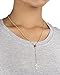 Gold Plated Rosary Cross Pendant and Open Arms Charm with 18 Inch Necklace
