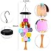 DateDirect Outdoor Wind Chime Colorful Stained Glass Wind Chime, 26