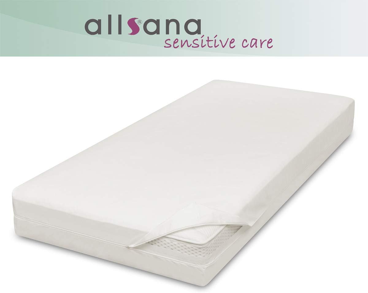 allsana Allergy Mattress Cover 70 x 140 x 12 cm for Children's Mattress Allergy Bed Linen Anti Mite Encasing Mite Protection