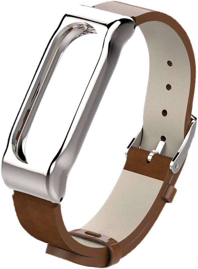 Pinhen Xiaomi Mi Band 2 Bands Leather Wrist Blet Strap Amazon Co Uk Electronics