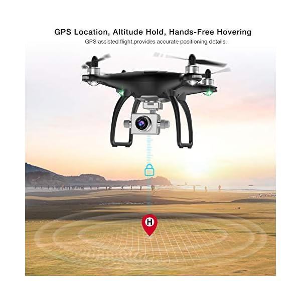 SIMREX X11 GPS Drohne mit 4K HD Kamera 2-Achsen selbststabilisierender Gimbal 5G WiFi FPV Video RC Quadrocopter – Bild 5