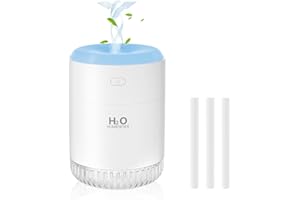 ZPP Small Humidifier, Portable Cool Mist Humidifiers for Bedroom, Mini Desktop Humidifier for Home, Office, Travel with Night Light, Auto Shut-Off