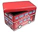 Clever Creations Double Decker Bus Collapsible Storage Organizer Storage Box Folding Storage Ottoman for Your Bedroom | Perfect Size Storage Chest for Books, Shoes & Games