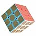 3x3x3 Carbon Fiber Sticker Speed Smooth Magic Cube Puzzle Cube Gold