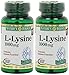 Nature's Bounty L-Lysine, 1000mg, 120 Tablets (2 x 60 Count Bottles)