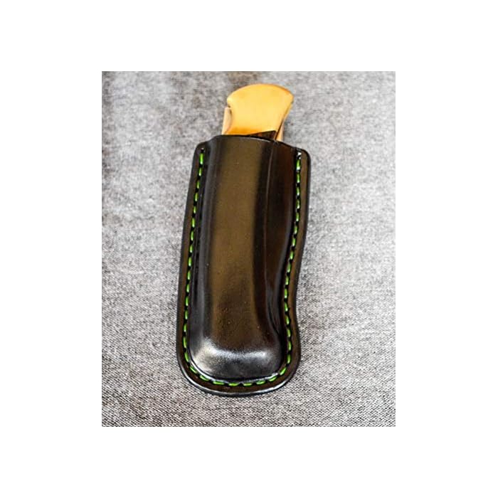 Buy Custom leather sheath for Buck knife, Friction sheath with belt