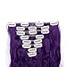 8PCS Clip in Hair Extensions Straight Wavy Curly Full Head Women Colorful Highlight Ombre Hairpiece -24