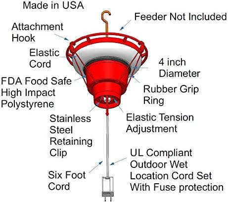 Backyard Bird Centre Hummer Hearth Hummingbird Feeder Heater Made