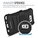 Galaxy Note 5 Case, MoKo Shock Absorbing Hard Cover Ultra Protective Heavy Duty Case with Holster Belt Clip + Built-in Kickstand for Samsung Galaxy Note 5 5.7 Inch (2015) - Black