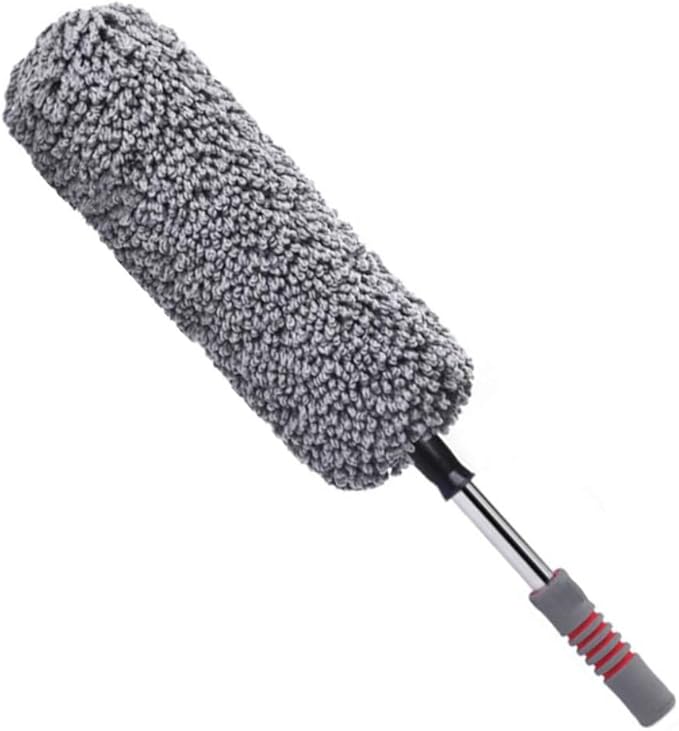 Duster Extendable Telescopic, Feather Dusters Washable Microfiber Cobweb Dusters for Cleaning