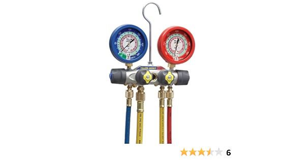 Red Blue Gauges R 417a 422a 422d Refrigerant Psi Scale Yellow Jacket Titan 4 Valve Test And Charging Manifold Degrees F Industrial Scientific Fittings Pensaremigrante Org
