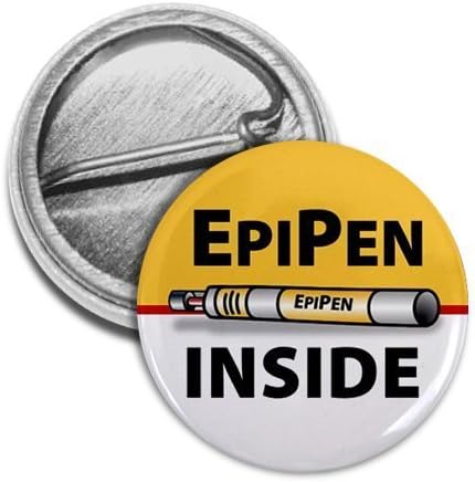 EPIPEN INSIDE Medical Alert 1 Mini Pinback Button Badge
