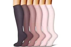 Socks for Women and Men(6 Pairs)-Best Support for Running, Athletic, Nursing, Travel