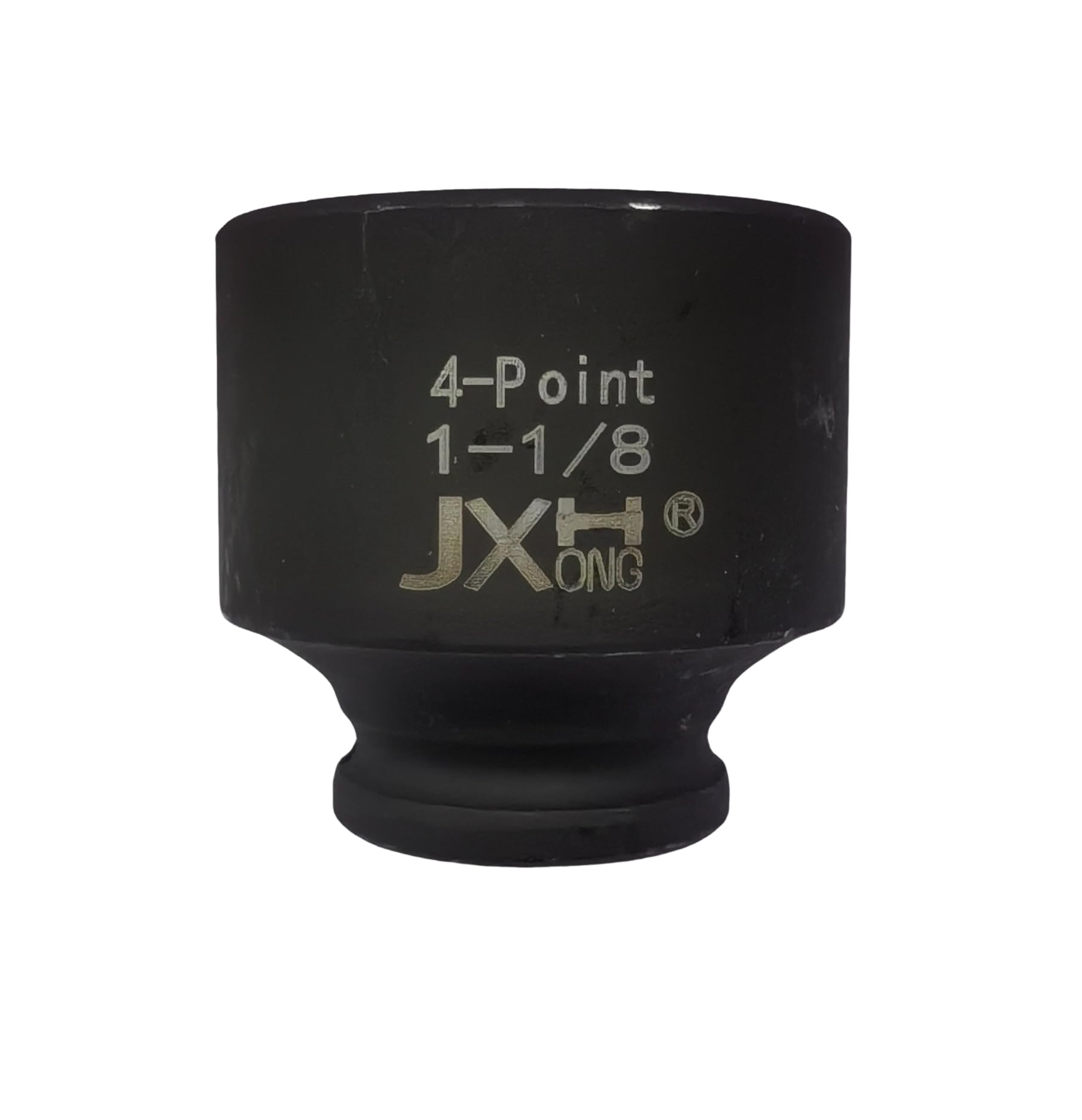 Photo 1 of 1/2" Drive 1-1/8" 4-Point Square Impact Socket, Heat Treated Cr-Mo Alloy Steel
