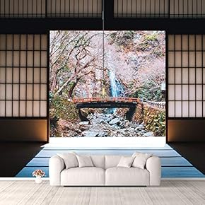 Wall Murals for Bedroom Japanese Style Grid Door View Large Removable Wallpaper Peel and Stick Wall Stickers - 66x96 inches