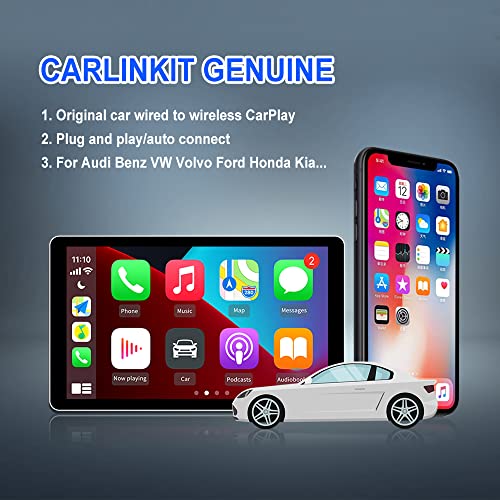 CarlinKit 2.0 Wireless CarPlay Adapter dongle for Audi Factory Wired