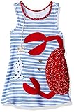 Mud Pie Baby Girls' Casual Playwear Sun Dress, Crab, 3 Toddler